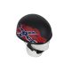 Flat Black Rebel Flag Novelty Motorcycle Helmet