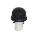 Excelsior German Novelty Flat Black Half Helmet – Fiberglass Shell With Quick-Release, Matte Finish