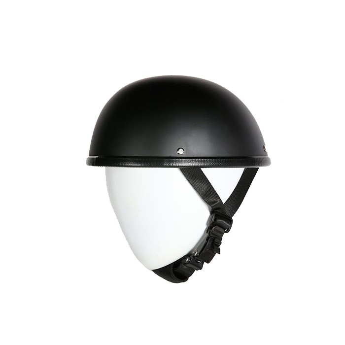 EZ Rider Novelty Flat Black Helmet With Y-Strap & Q-Release