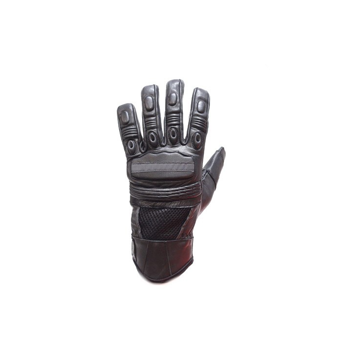 Men's Top Quality Leather Motorcycle Gloves With Air-Vents