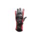 Women's Full Finger Leather Gloves - Red