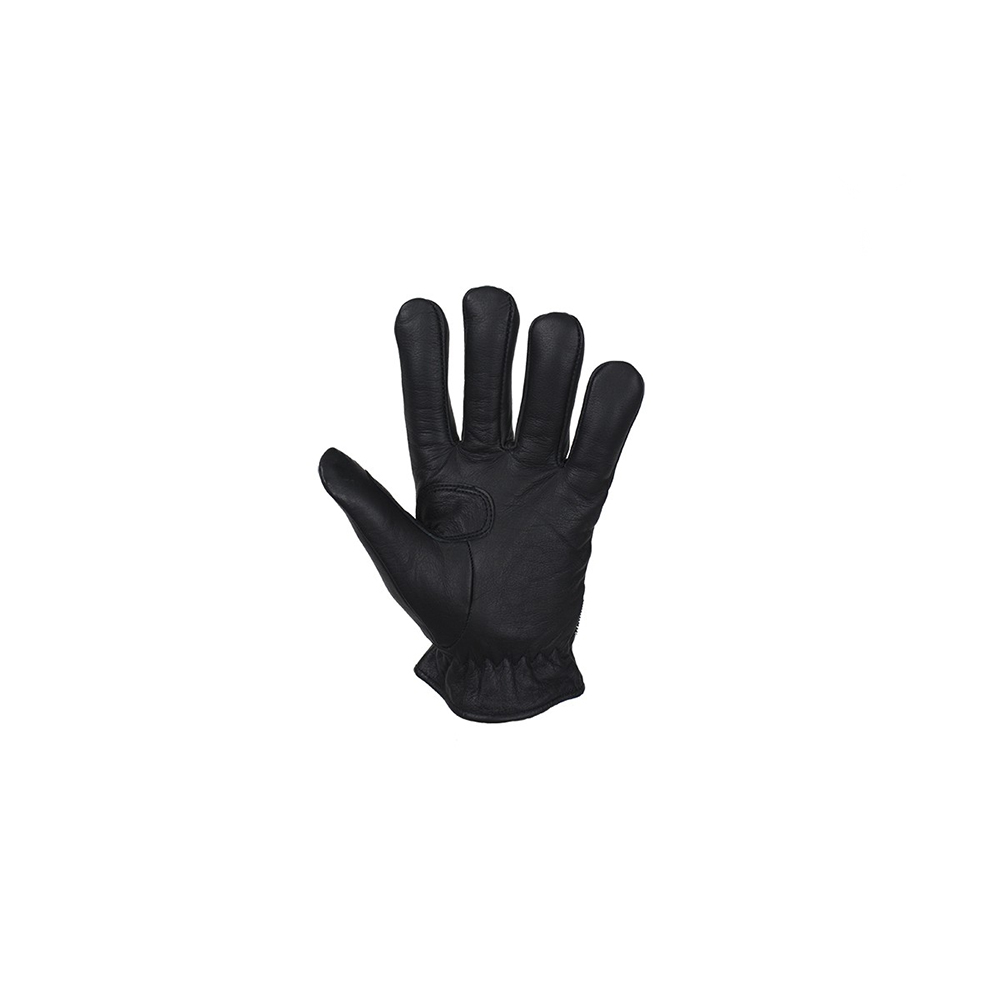 Ladies Black Naked Leather Gloves