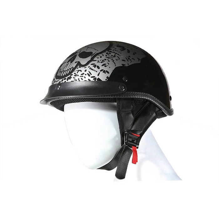 Boneyard Silver DOT Approved Helmet