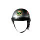 DOT Approved Silver Rose Motorcycle Helmet