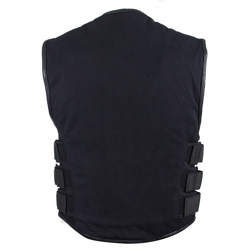 Mens Canvas Motorcycle Vest With Two Gun Pockets – BNMV315-CV – Bikers ...