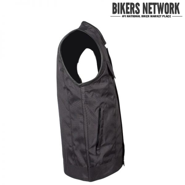 Mens Textile Motorcycle Vest With Concealed Carry – BNMV320-CC – Bikers ...