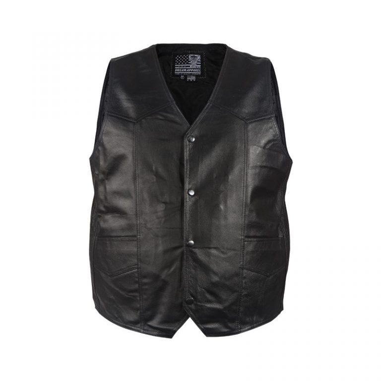 Mens Vest With Zipper & Pockets BNMV31301 Bikers Network