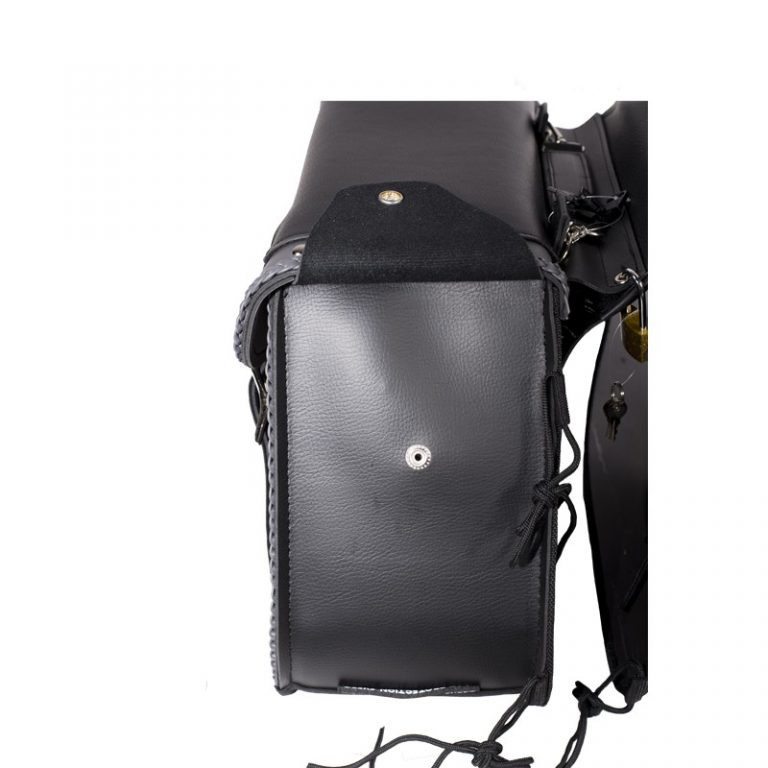 Studded PVC Motorcycle Saddlebag With Gun Holsters BNSD4059PV