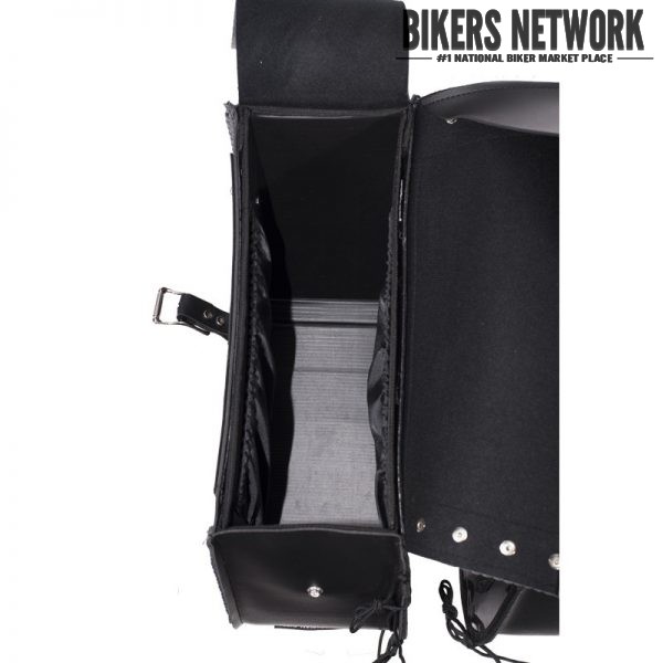Studded PVC Motorcycle Saddlebag With Gun Holsters BNSD4059PV