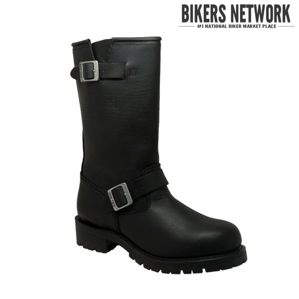 Mens Black Engineer Soft Leather Boots BN1440 Bikers Network