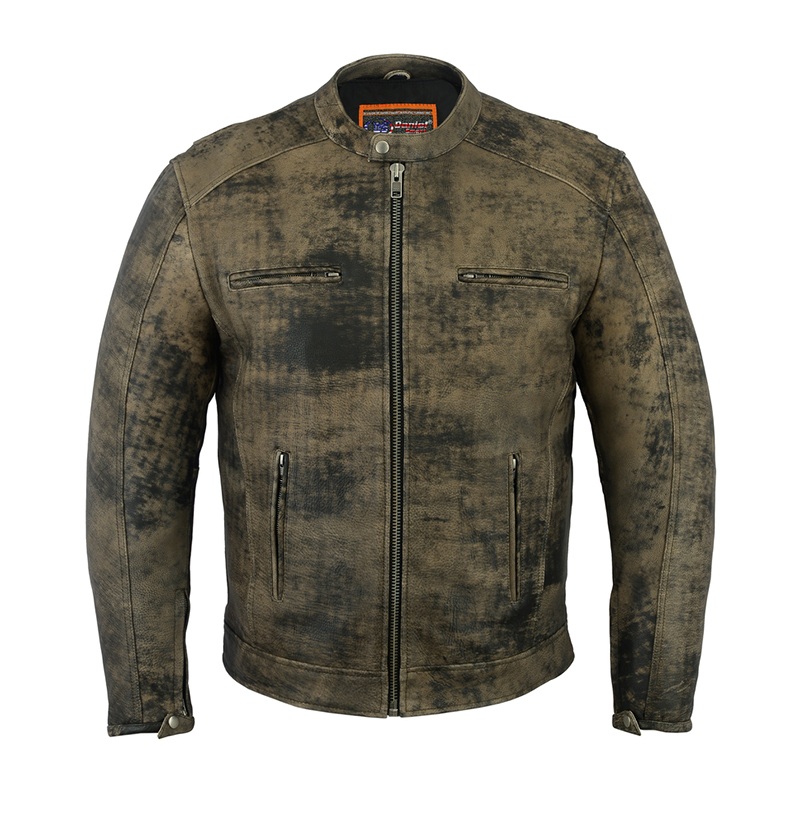 Men’s Antique Brown Cruiser Jacket – BNDS736 – Bikers Network