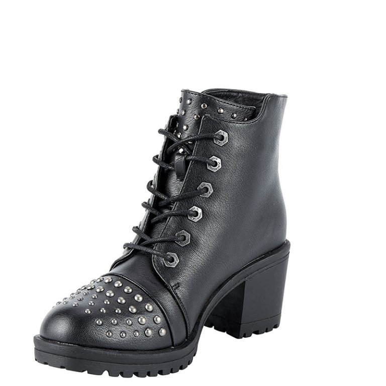 Womens Studded Motorcycle Boots By Milwaukee Riders – BNMR-BTL7002 ...